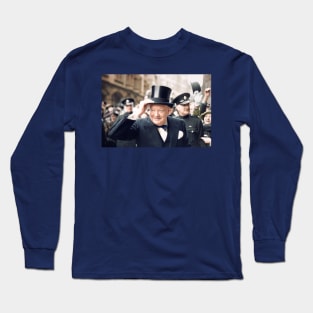 Sir Winston in Colour Long Sleeve T-Shirt